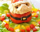 クリスマス☆挽肉＆野菜でサンタクロース作り方44写真