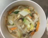 お一人様簡単洋風甘辛オイ梅味豆腐野菜炒め作り方17写真