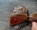贅沢ミスジの極上ステーキ丼！パクチー添え作り方4写真