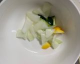 お一人様☆野菜たっぷりデリ風ウインナー丼作り方7写真