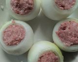 トマトと肉詰めオニオンのファルシー〜*作り方3写真