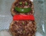 雪だるま Xmas ハンバーグ作り方7写真