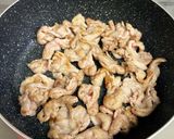 豚肉とスナップエンドウのピリ辛味噌炒め♪作り方4写真