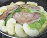 豚・リンゴ・キャベツのトマトクリーム煮作り方4写真