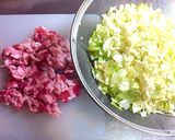激うま！明太子チーズのもんじゃ焼き☆作り方1写真
