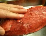 簡単！牛肉のタタキ♪作り方1写真