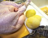 クリスマスに丸鶏のローストチキン作り方3写真