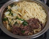 すき焼き風うどん作り方5写真