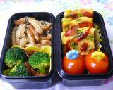 お弁当に♪キャベツとウインナーのオムレツ作り方7写真