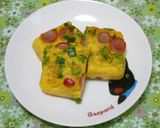 お弁当に♪キャベツとウインナーのオムレツ作り方6写真
