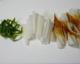 ❦大葉香る。大根とちくわの味噌炒め❦作り方1写真