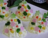 ポテトサラダのクリスマスツリー☆作り方5写真