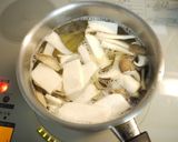 ランチに♪　茸と塩昆布の梅マヨパスタ作り方3写真