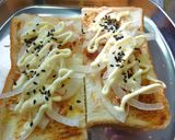 玉葱の生姜味噌風味の和風トースト作り方4写真