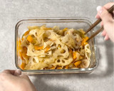 レンジで簡単！蓮根と人参のきんぴら作り方3写真