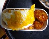 レンジ簡単梅オーロラソースオムライス弁当作り方16写真