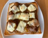 残ったカレーでチーズトースト！作り方2写真