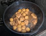 冷凍里芋と鶏もも肉の煮物作り方4写真