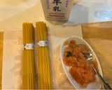 たらこ、牛乳パスタ作り方1写真