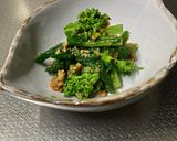 菜の花のアーモンドクランブルあえ作り方5写真