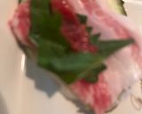 豚バラとナスの梅しそポン酢。レンチン重ね蒸し作り方3写真