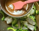 ゴーヤとこんにゃくの甘辛😻精進5日目⛩️作り方4写真
