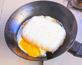 サラダチキンとレタスの炒飯作り方3写真
