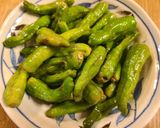 お手軽おつまみ、シシトウ焼き作り方4写真