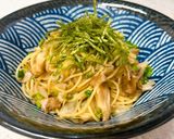 長ネギと舞茸と実山椒のパスタ作り方7写真