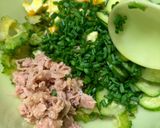 夏野菜のプロテインサラダ😻作り方3写真