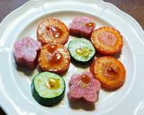 おせちリメイク　生麩と甘い野菜のソテー作り方4写真