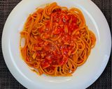 トマトとガーリックのパスタ　②作り方4写真