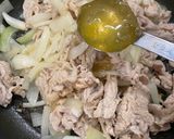 簡単！豚肉のりんごジャム炒め作り方1写真