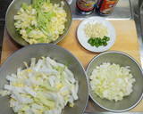 のせておいしい白菜と挽肉の炒めもの作り方2写真