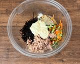 ☆簡単☆ひじきのツナマヨ野菜サラダ作り方3写真