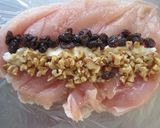 簡単☆ムネ肉のレーズン胡桃巻き作り方3写真