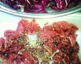 トレビスと牛肉のオトナのパスタ作り方1写真