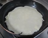 台湾庶民朝食~蛋餅(台湾風のオムレツ)作り方4写真