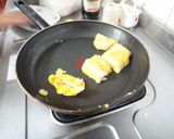 台湾庶民朝食~蛋餅(台湾風のオムレツ)作り方7写真