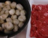 里芋と牛コマのやさしいお酢味作り方1写真
