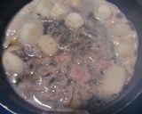 里芋と牛コマのやさしいお酢味作り方3写真