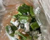 パクパクいけるオクラの唐揚げ(お弁当)作り方3写真
