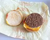 100％ビーフのタルタルチーズバーガー作り方3写真