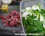 ■豚肉と青梗菜のオイスターあんかけご飯■作り方1写真