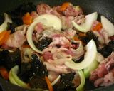 ■豚肉と青梗菜のオイスターあんかけご飯■作り方3写真
