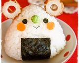 ＊キャラ弁＊　うさぎちゃんおにぎり♡作り方8写真