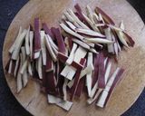 余った皮でもう一品★サツマイモのきんぴら作り方3写真