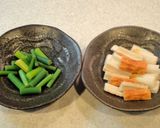 *にんにくの芽とちくわの梅味噌山葵和え*作り方1写真