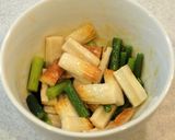 *にんにくの芽とちくわの梅味噌山葵和え*作り方2写真