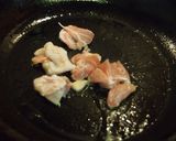 チキン&キノコの彩りクリームスパ作り方7写真